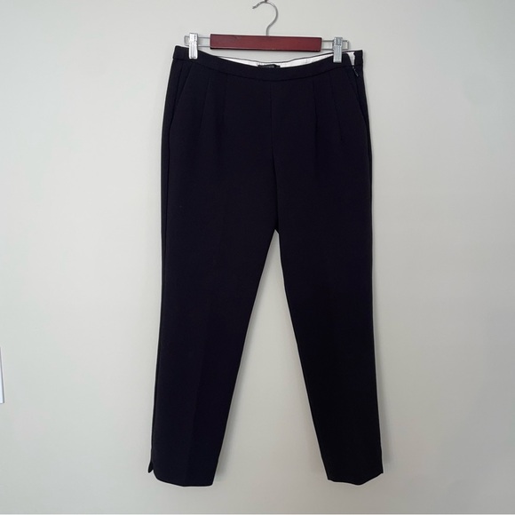 Women’s J. Crew Black Straight Leg Pants Size 6 - Picture 1 of 6